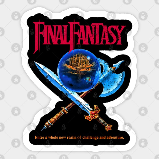 Final Fantasy I Sticker by Akumacore